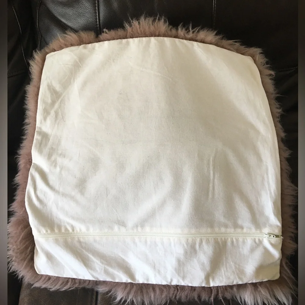 88. Sheepskin Decorative Pillow
